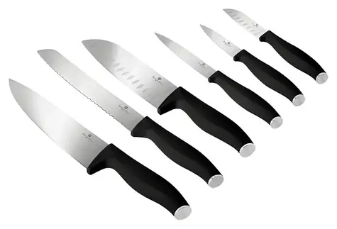 BERLINGERHAUS Sada nožov Matte Black Collection / Nerezová oceľ / 6 ks