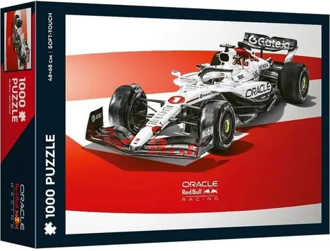 Trefl Puzzle Soft Touch Automobilistov: Red Bull Racing - White Bull - Honda Livery / 1000 dielikov