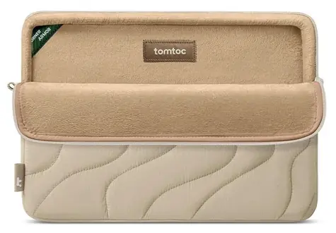 tomtoc Terra A27 Sleeve Natural Sand / Puzdro / MacBook Air 15" / M2, M3, M4