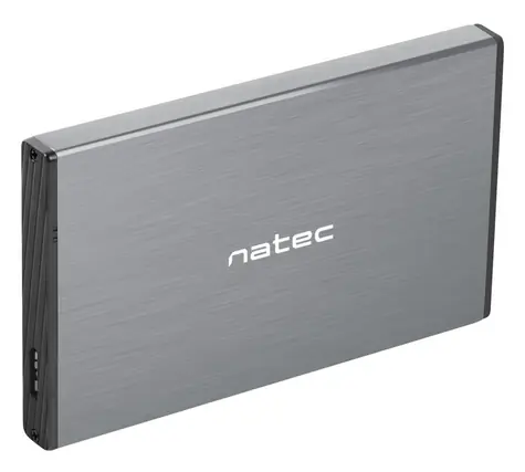 Natec Rhino Go sivá / Externý box / 2,5 "SATA HDD / SSD / USB 3.0