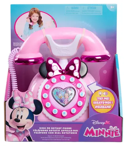 JUST PLAY Telefón Disney Junior Minnie Mouse Ring Me / So zvukmi a svetlami / plast / od 3 rokov