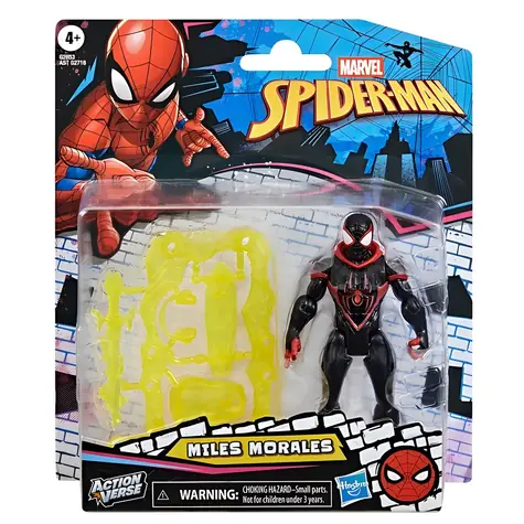 Hasbro Spider-Man ActionVerse Miles Morales figúrka / 11,4 cm / 9 pohyblivých bodov / od 4 rokov