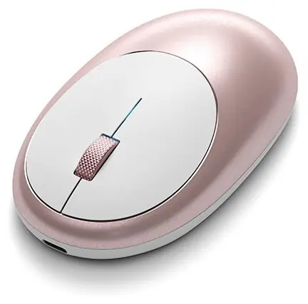 Satechi M1 ružové zlato / bezdrôtová optická myš / 1200 DPI / Bluetooth / USB-C