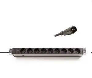 Triton 19" rozvodný panel 9x230V French / Rozvodný panel / 1x C14 do UPS