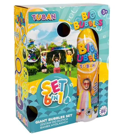 Sada na veľké bubliny 6v1 / Bublifuk / sada 6v1