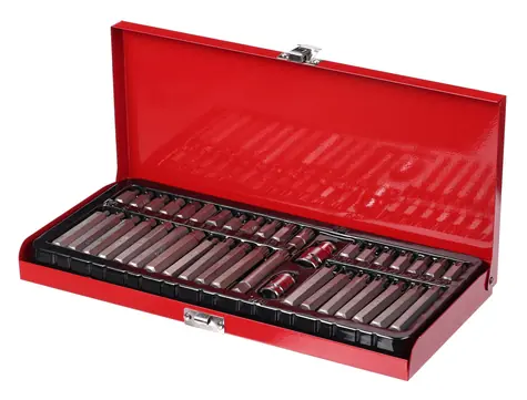 SIXTOL MECHANIC TORX SET 1 / Sada torx bitov / 40 ks / kovové púzdro