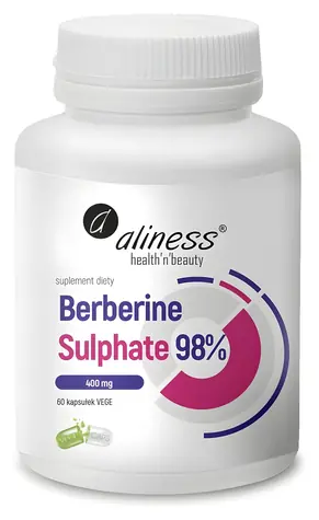 Aliness Berberine Sulphate 98% 400 mg / Výživový doplnok / 60 kapsúl