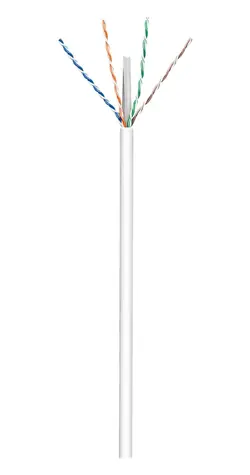 Goobay CAT 6a biela / Inštalačný kábel / U/UTP (PiMF) / 305 m