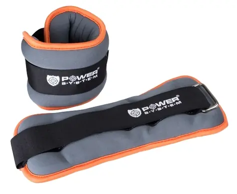 Power System Ankle Weight Ergo šedo-oranžová / Záťaž na členky / 1 pár / 2 kg