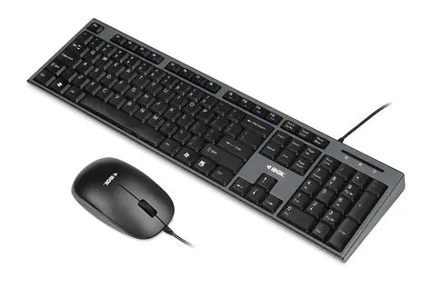 IBOX IKMS606 čierna / Sada klávesnice a myši / drôtová / USB / 800 DPI / membránová