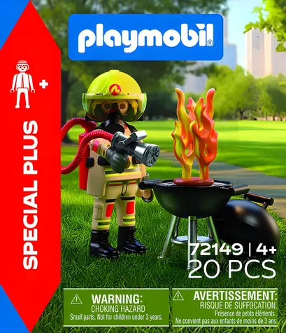 Playmobil Figúrka Hasiči 72149 Hasič pri grile / Special PLUS