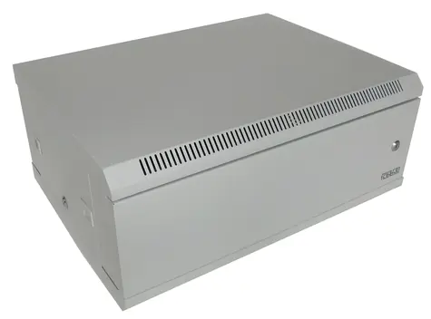 Xtendlan Nástenný rozvádzač 4U šedá / Nástenný rozvádzač / 600×450 mm / jednodielny / plné dvere