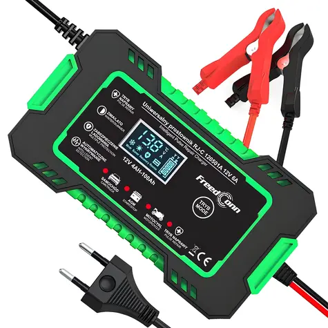 RJT RJ-C 120501A / Nabíjačka autobatérie / 12V / 6A / LCD displej / SLA, AGM/Gél, VRLA