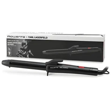 Rowenta Karl Lagerfeld CF321L čierna / Kulma na vlasy / 25mm / 47W / 200 ° C
