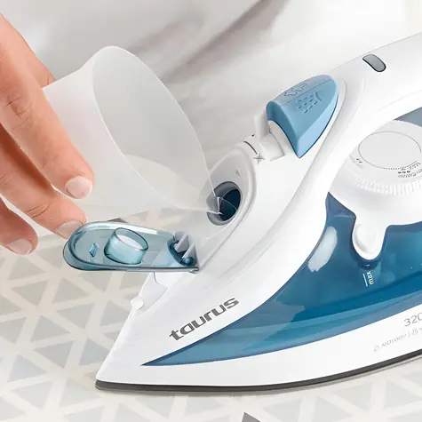 Taurus BALI 3200 X-SLIDE modro-biela / Naparovacia žehlička / keramická plocha / 3200 W / parný ráz 200 g/min