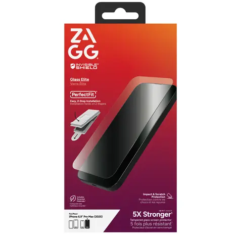 ZAGG Glass Elite / Ochranné sklo / Apple iPhone 17 Pre Max / ClearPrint / EZ Apply