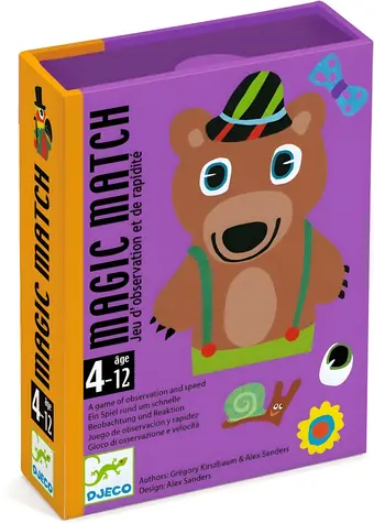 DJECO Kartová hra Magic Match / Postrehová hra / 36 kariet