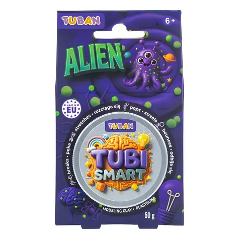 TUBI SMART Plastelína Alien / 50 g / Fialová / od 6 rokov