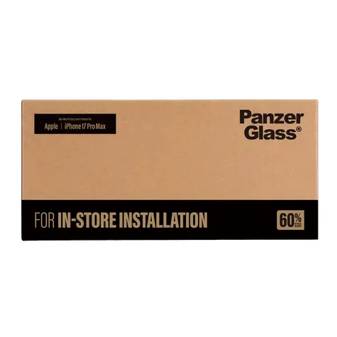 PanzerGlass Ultra-Wide FastFit iPhone 17/18 Pre Max / Ochranné sklo / Plne nalepovacie / 0,74 mm