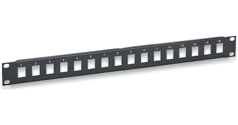 Intellinet 513593 / Patch panel / Keystone / Neosadený / 1U / 19"