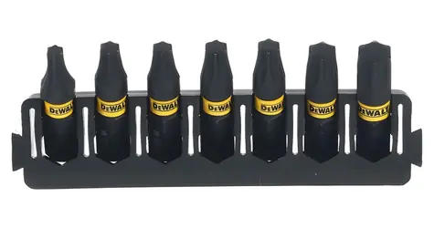 DeWalt 7dielna sada bitov T/Bity/T15, T20, T25, T30, T40/25 mm/ToughCase
