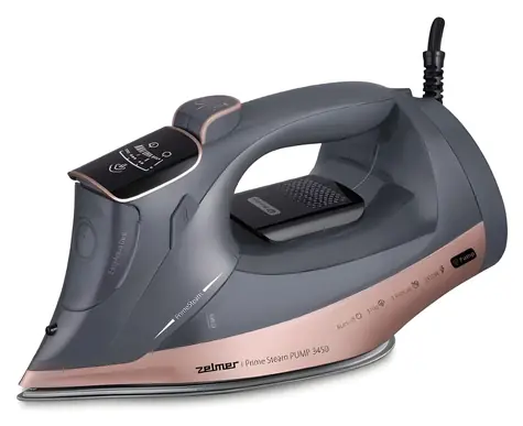 Zelmer ZIR4920 PrimeSteam sivá / Naparovacia žehlička / 3450 W / keramická plocha / 310 g/min