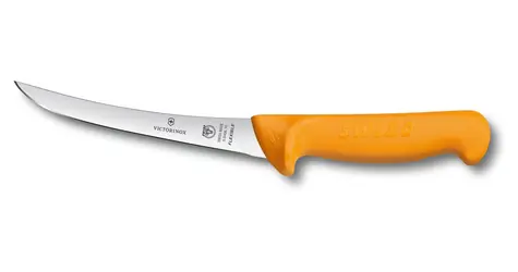 VICTORINOX Swibo oranžový / Vykosťovací nôž / 16 cm / úzky / flex / hladký