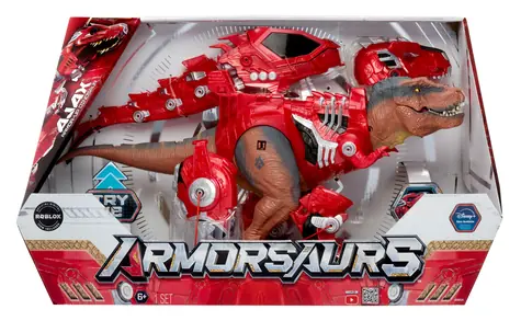 MGA ENTERTAINMENT Figúrka Armorsaurs Armor- UP T-Rex AJAX / Pohyblivá čeľusť / 7 pancierových dielov / od 6 rokov