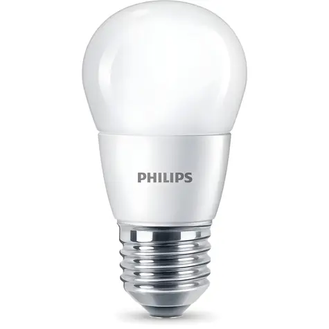 Philips LED žiarovka kvapka P48 E27 matná / Žiarovka / 2700K / 806 lm / náhrada 60W