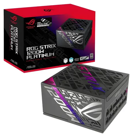 Asus ROG-STRIX-1200P-GAMING čierna / Napájací zdroj / 1200W / ATX 3.1 / 80PLUS Platinum / Fully Modular