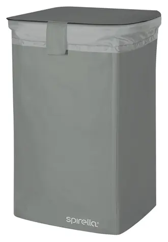 Spirella CLASSIC L kôš na bielizeň 50 L šedá / polyester / uzatvárateľný