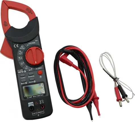 YATO YT-73091 / Digitálny kliešťový multimeter / AC 0-600V / DC 0-600V / AC 0-600A / LCD 1999