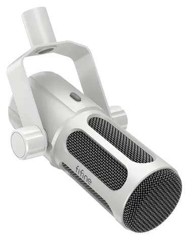 FIFINE Tank6 biela / Dynamický mikrofón / USB / XLR / Kardioidný / 192kHz/24bit