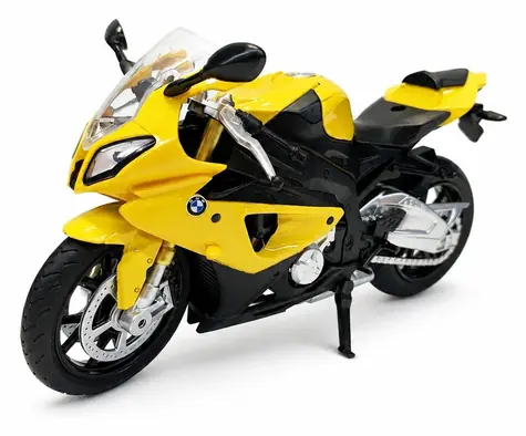 MSZ Motocykel BMW S1000RR žltá / Mierka 1:12