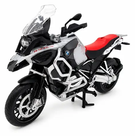 MSZ Motocykel BMW R125GS Adventure strieborná / 1:12