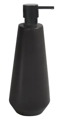 Spirella JOSHUA dávkovač mydla matne čierny / keramika / 650 ml
