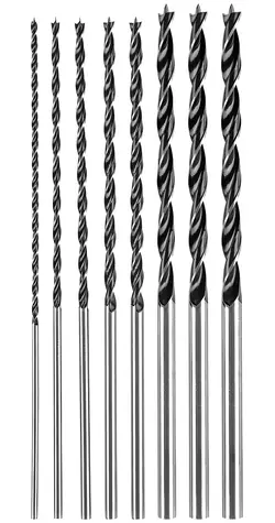 Graphite Sada vrtákov do dreva predĺžených / 4-5-6-7-8-10-12 mm x 300 mm / 7 ks