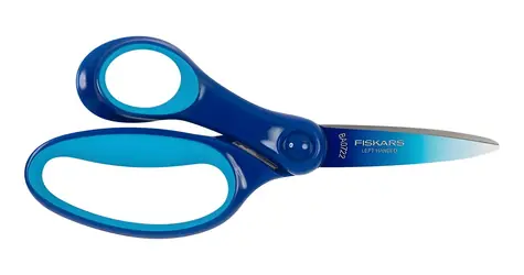 Fiskars 1067854 ombré modrá / Nožnice / Školské / Pre ľavákov / SoftGrip rukoväť / 15 cm