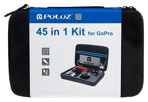 Puluz PKT10 / Sada príslušenstva pre akčné kamery / 45 v 1 / pre GoPro, Insta360, DJI