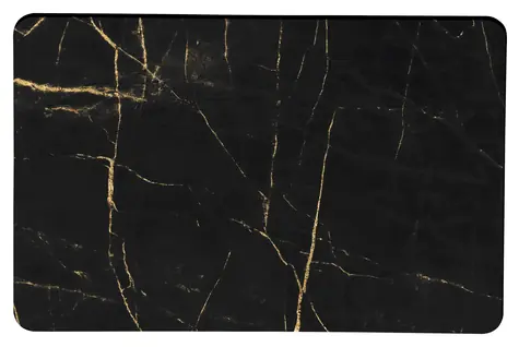 MSV OWEN čierna / Kúpeľňová predložka / kremelina / 39 x 60 cm