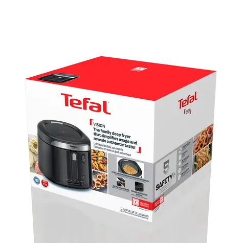 TEFAL FF 2528 Vision čierna / Fritéza / 1900 W / 2,1 l