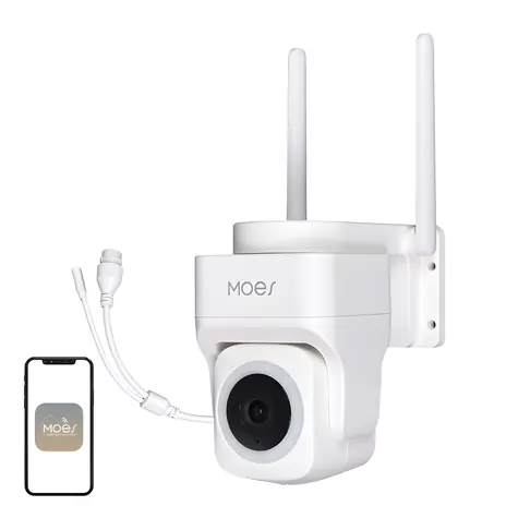 MOES WCM-B66 / Vonkajšia IP kamera / 3 MP / Wi-Fi / LAN / IP65 / microSD
