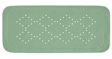 Spirella ALASKA bazalkovo zelená / Protišmyková podložka do vane / PVC / 91 x 36 cm