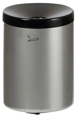 TKG Rondo Maxi 350068 strieborný nikel / Nástenný popolník / 6 l