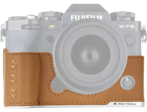 Pgytech Kožené puzdro pre Fujifilm X-T5 hnedá / Puzdro na fotoaparát / kožené