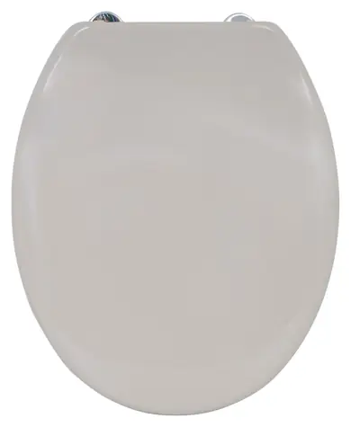 MSV WC doštička šedo-hnedé / Duroplast Thermodur / Soft close / Nerezové pánty