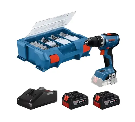 BOSCH GSR 18V-65 Professional / Aku vŕtací skrutkovač / 18V / 63 Nm / 2x 4,0 Ah Li- ION / L-Case