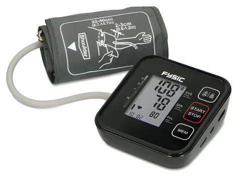 Fysic FB150 / Tlakomer na hornú časť paže / manžeta 22-40 cm / LCD displej / tlak & srdcový tep