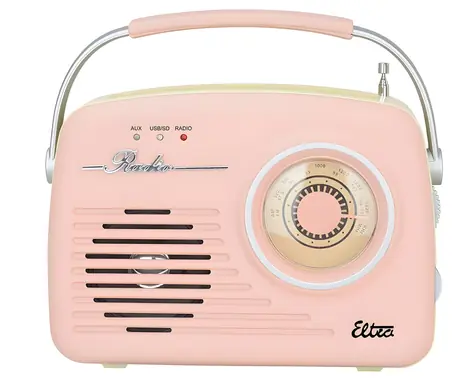 Luiza Retro SP-11 ružová / Retro rádio / MP3 / USB / SD