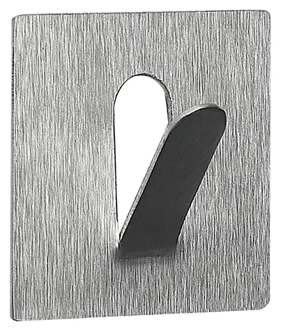 Spirella PUNZO-Square hranatý háčik na uteráky nerezová oceľ / samolepiaci / 45 x 45 mm